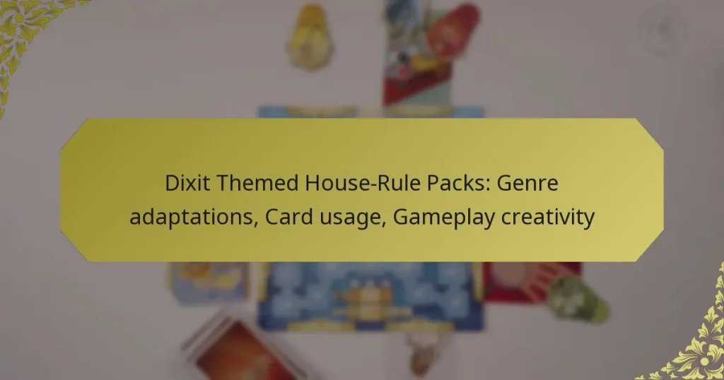 Dixit Themed House-Rule Packs: Genre adaptations, Card usage, Gameplay creativity